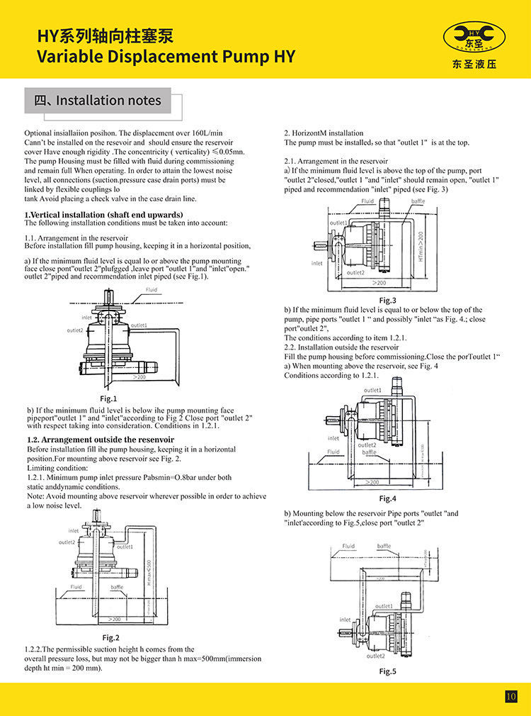 HY系列軸向柱塞泵產(chǎn)品說(shuō)明書(shū)